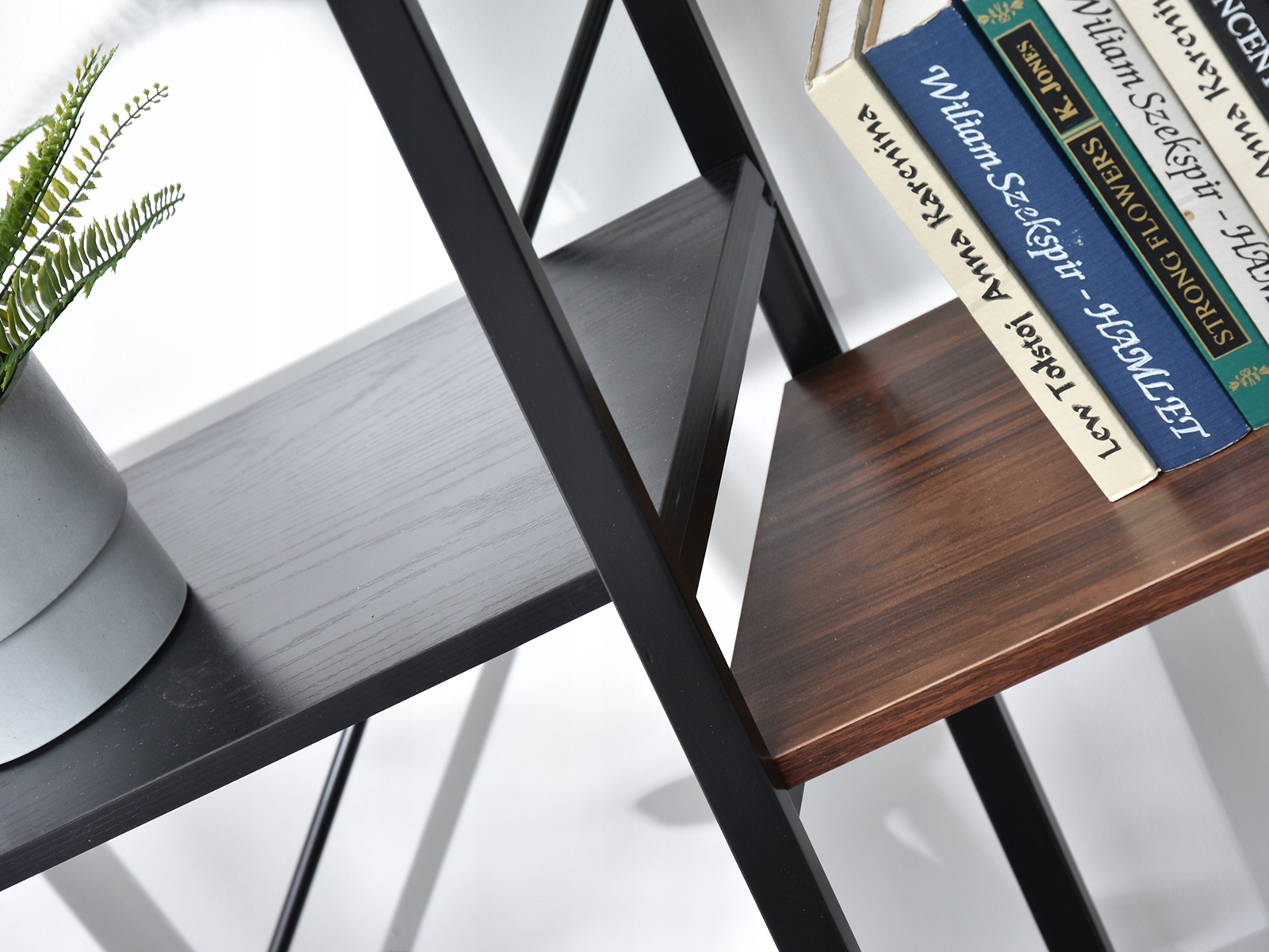 NOWOCZESNY REGAŁ DO PRACOWNI GEFION PATCHWORK Głębokość mebla 34 cm