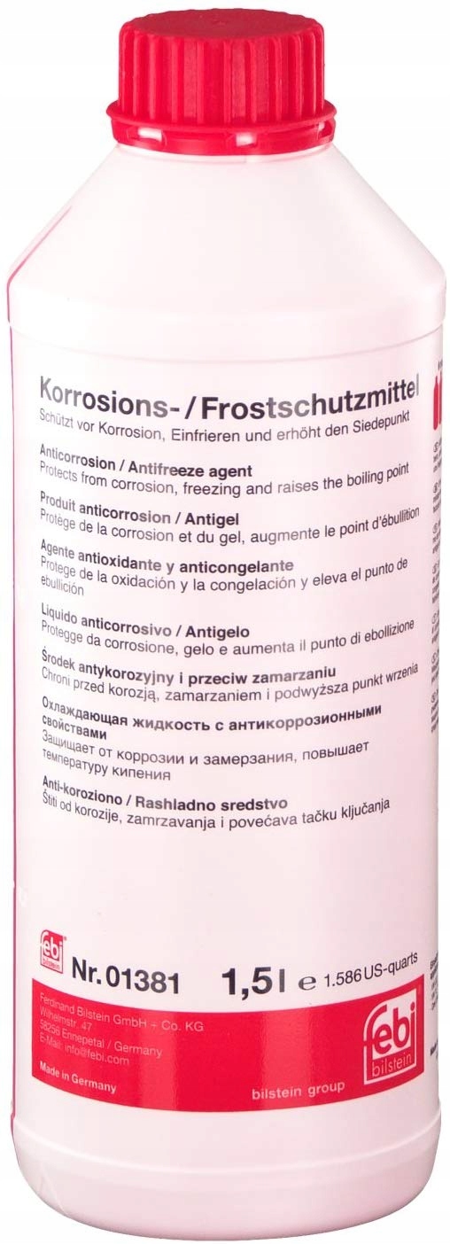 

Płyn Do Chłodnic Febi G12 1,5L Koncentrat Czerwony
