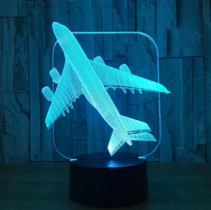 Lampka Nocna LED 3D SAMOLOT BOEING 7 KOLORÓW Kod producenta Inny