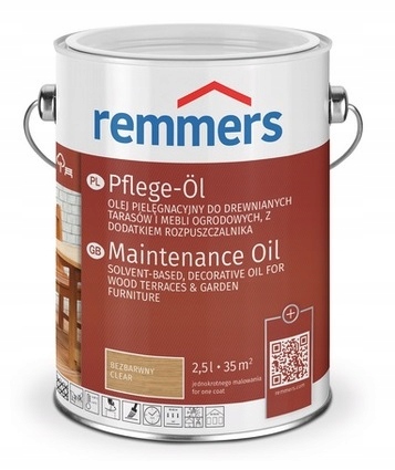 REMMERS PFLEGE-OL OLEJ DO TARASÓW KOLORY 0,75L
