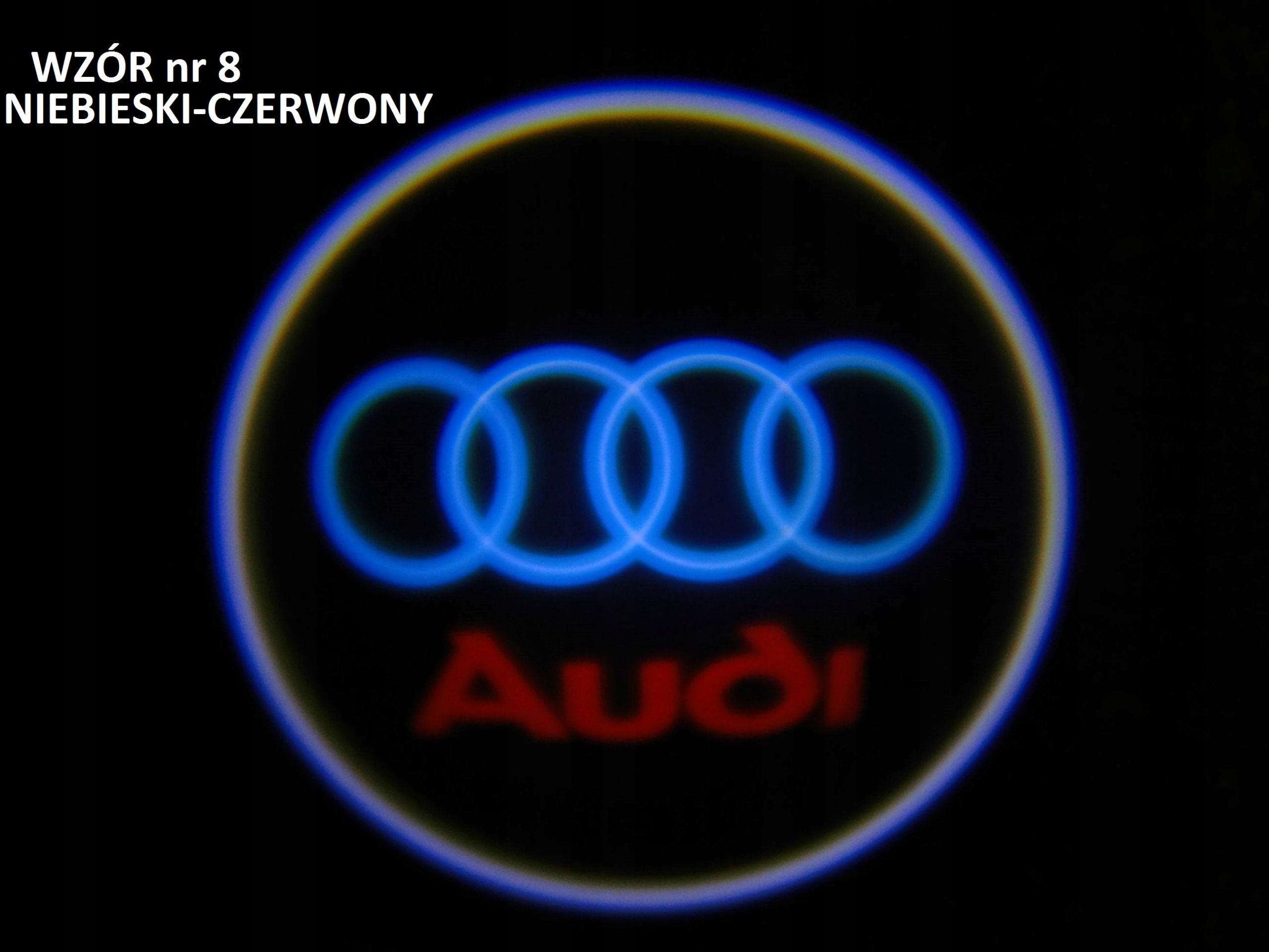LED LOGO PROJEKTOR 7W AUDI A3 A4 A5 A6 A8 Q3 Q5 Q7 Numer katalogowy producenta V22331