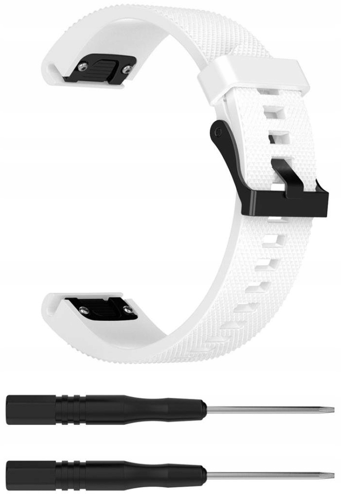 

Biały Silikonowy Pasek Garmin Fenix 6S Pro