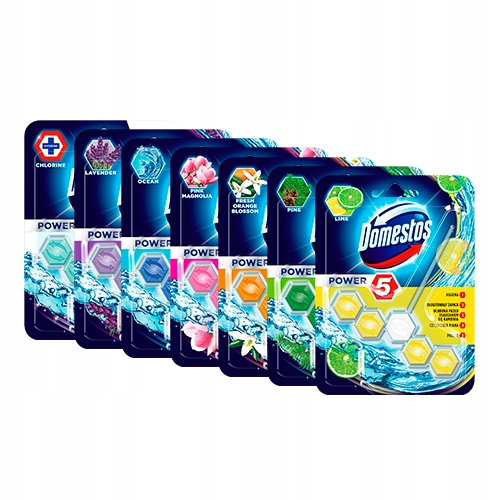 Domestos Освежитель для ТУАЛЕТА 7x55g Комплект MIX