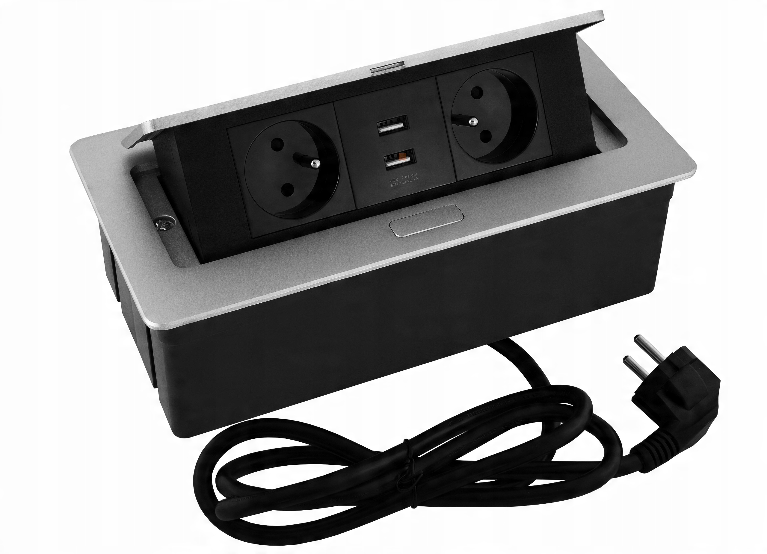 

Gniazdo wpuszczane w blat Softbox z Usb Aluminium