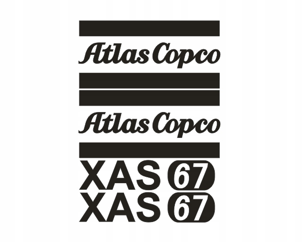 Samolepky Atlas Copco Xas 67