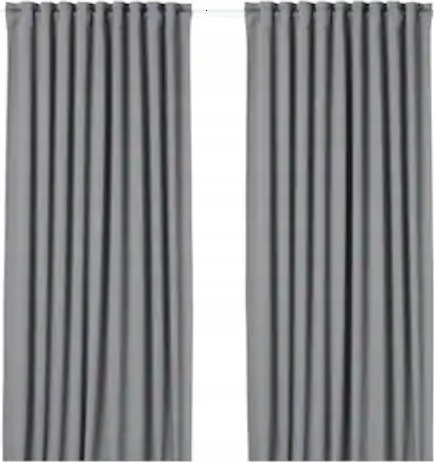 

Ikea Majgull zasłony zaciemniające 145x300 szare