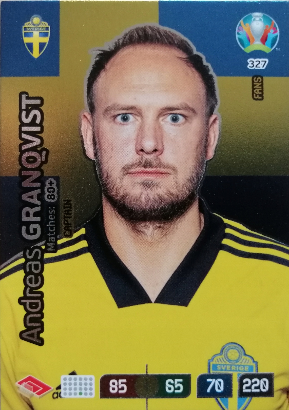 

Panini Euro 2020 Fans Captain 327 Granqvist