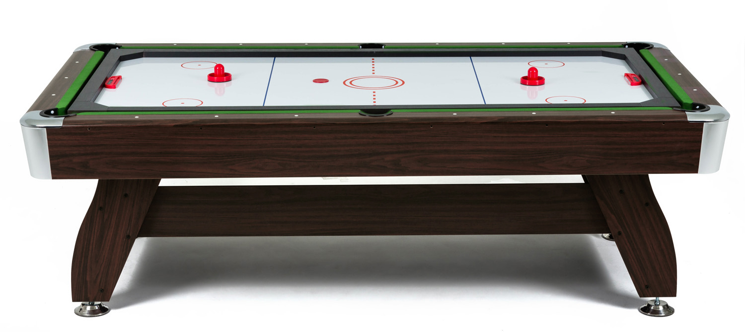 9 pėdų biliardo stalas su Ping Hockey priedu 9 pėdų modelis su oro ritulio priedu