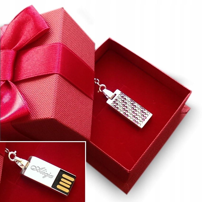 

Pendrive naszyjnik z grawerem | Swarovski 64GB