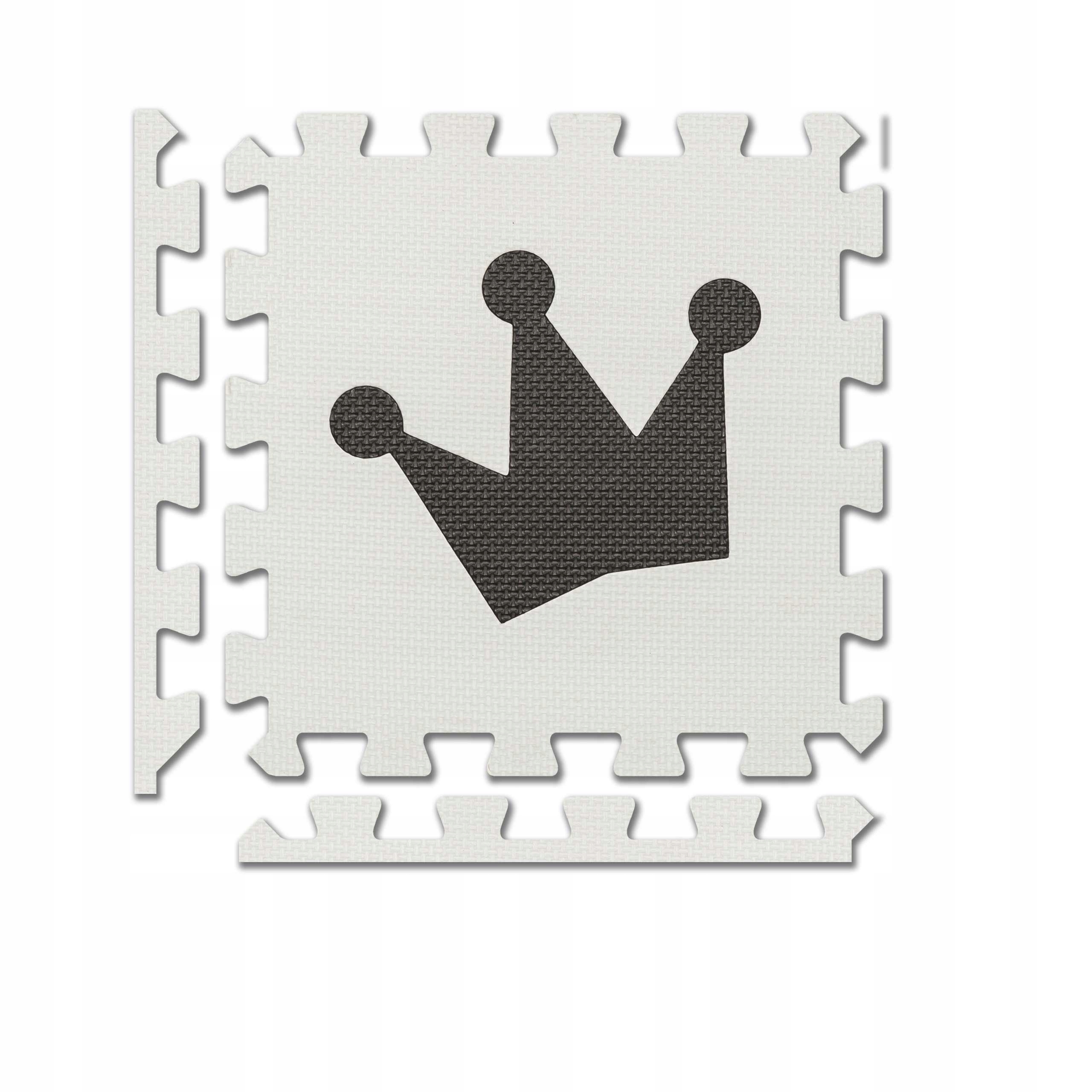 DUŻE PUZZLE PIANKOWE KORONA 30x30 10SZT GRUBE Marka inna