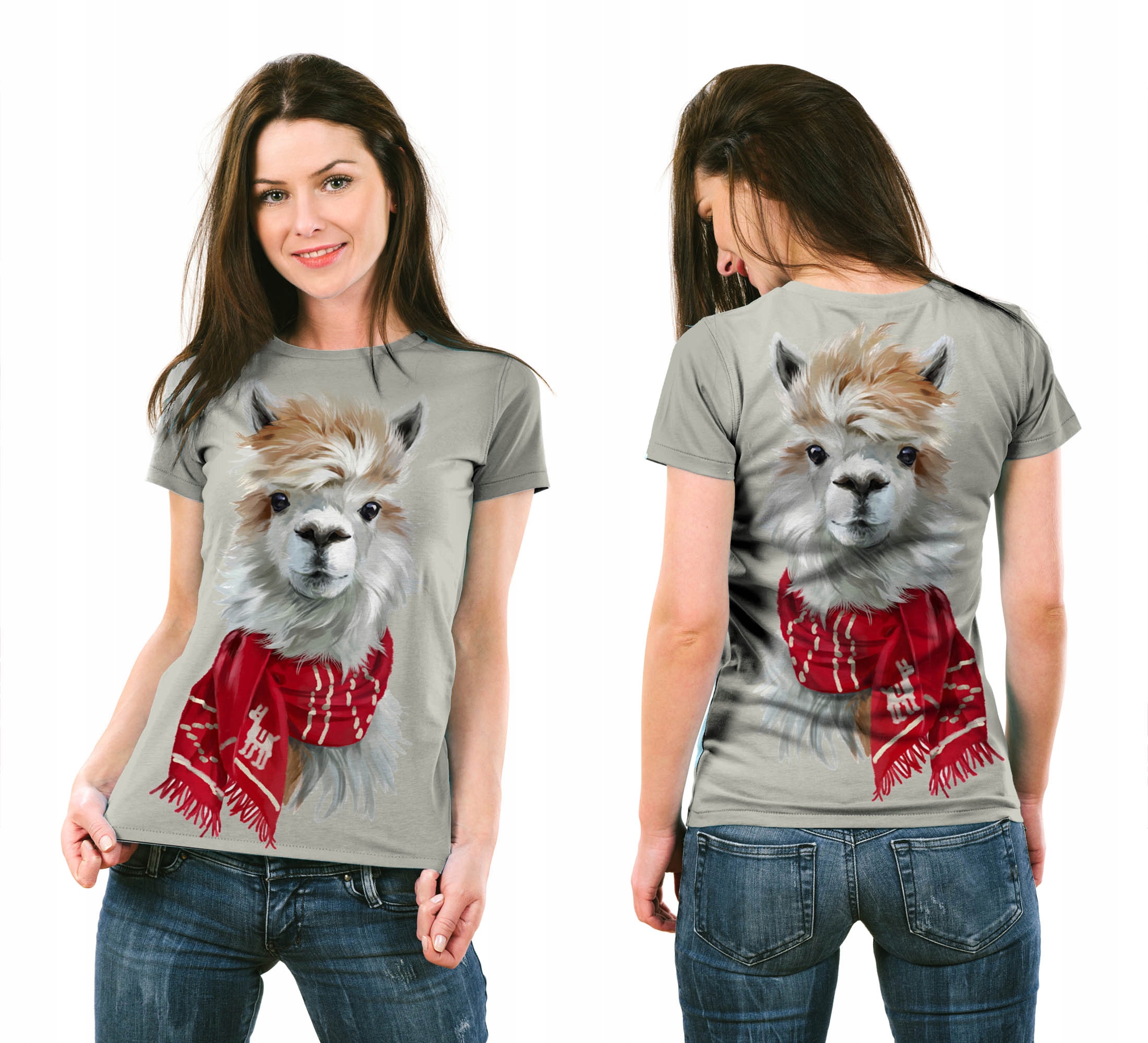 

Koszulka 3D Fullprint Włochata Lama XXL T-shirt Pl