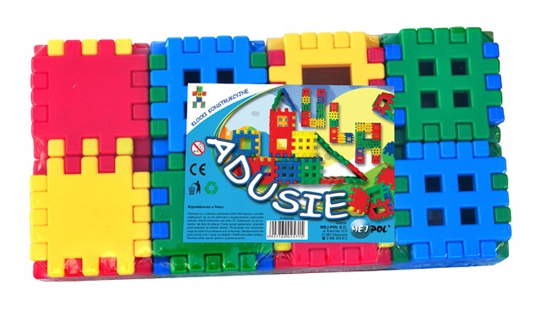 

Klocki konstrukcyjne Adusie 48 elemen wafle kratki