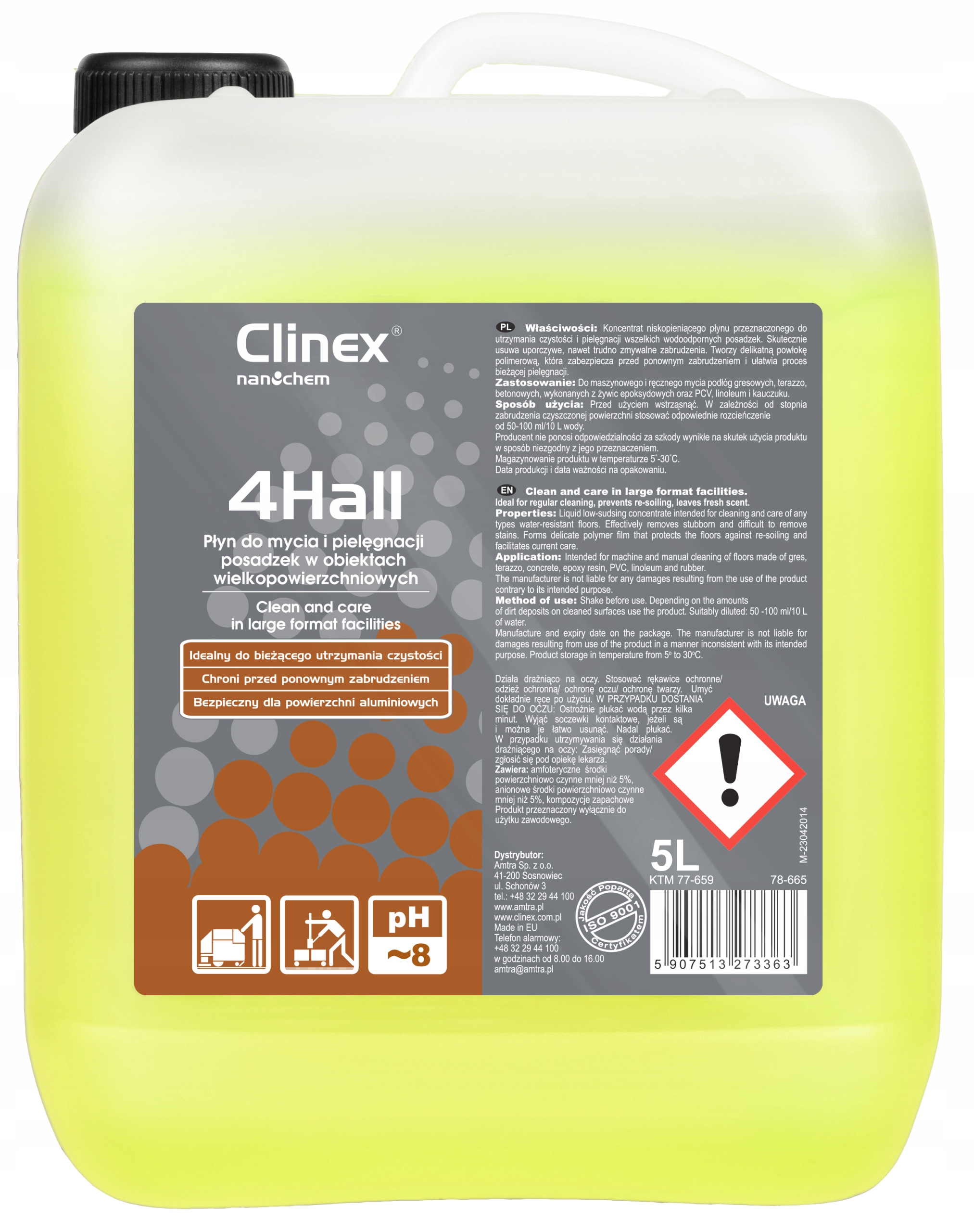 

Clinex 4HALL Do Mycia Posadzek I Podłóg - 5L