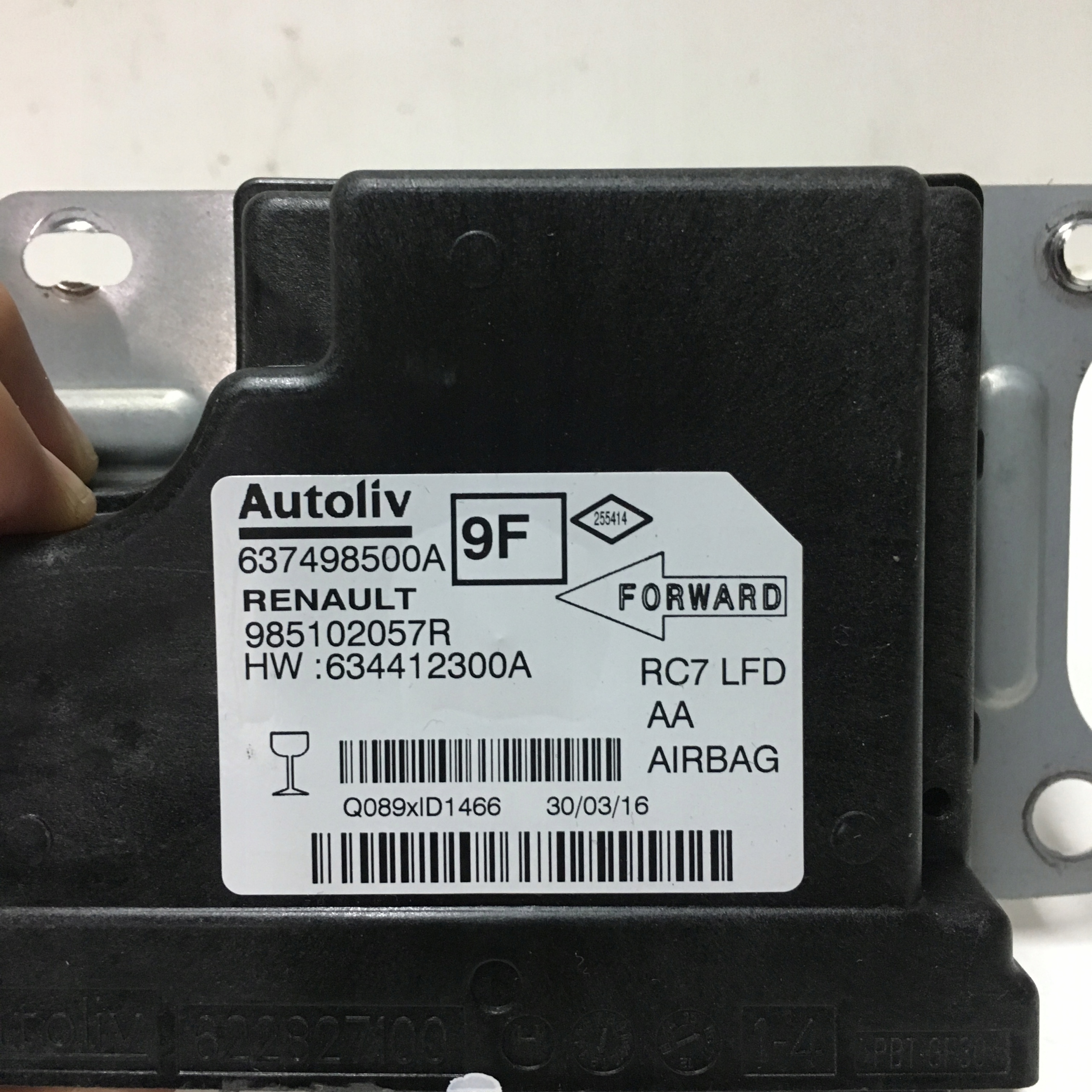 SENSOR PODUSZEK 985102057R AIRBAG RENAULT TALISMAN Producent części Renault OE