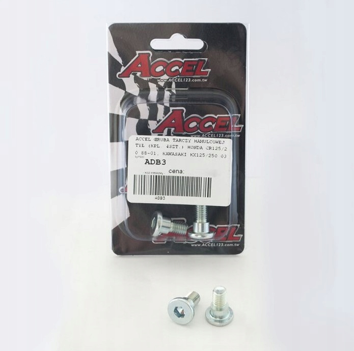 ŚRUBA ŚRUBY KPL TARCZY HAMULCOWEJ TYŁ CR KX KXF