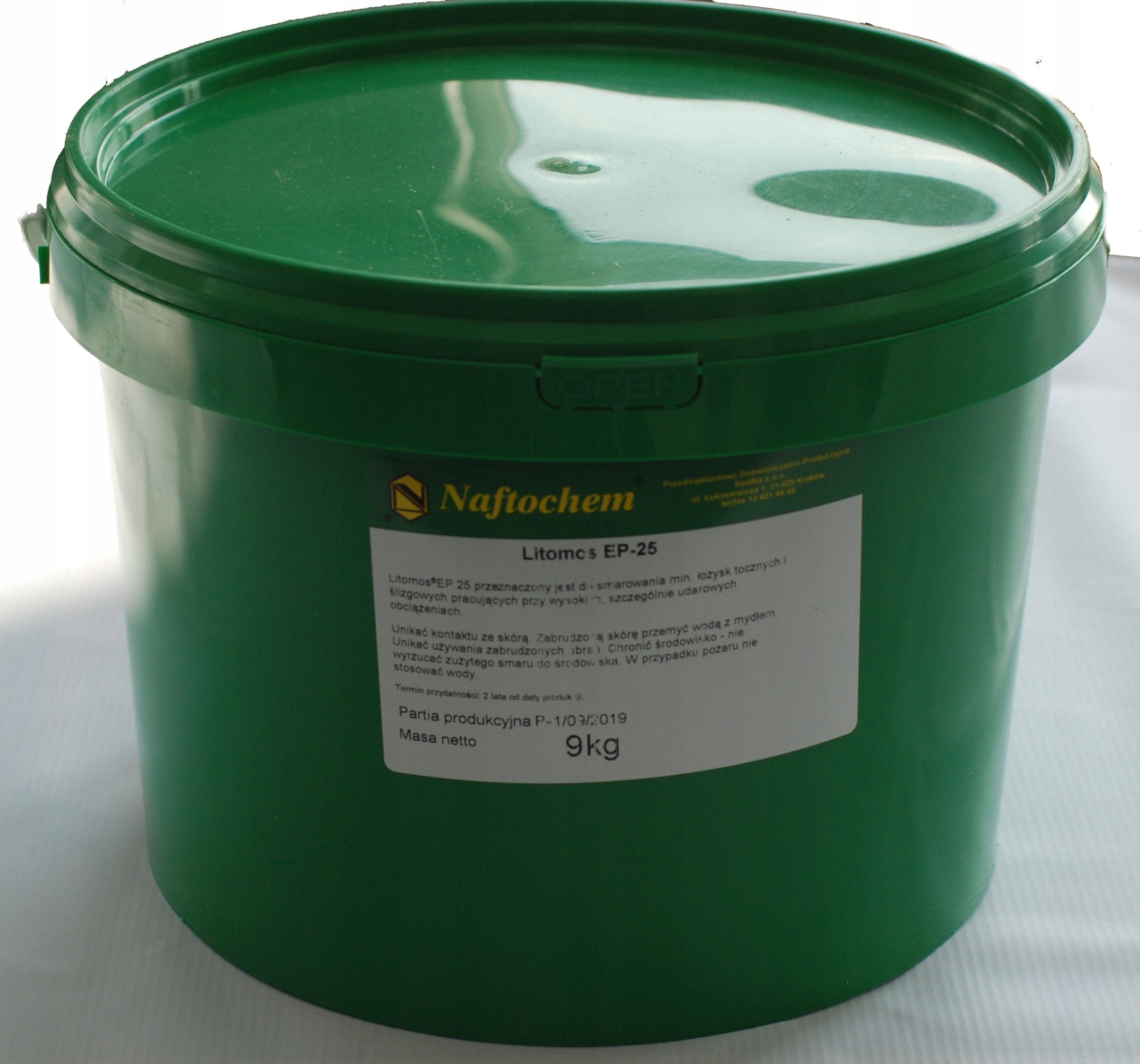 NAFTOCHEM SMAR LITOW DO LOZYSK 9KG LITOMOS EP 25