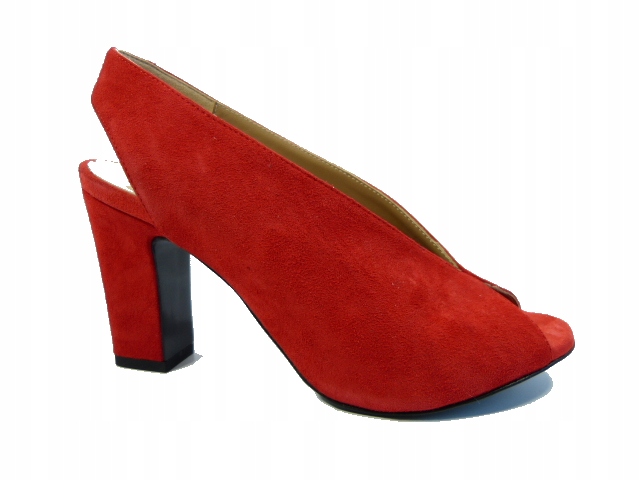 Dámské kožené sandály Sala 37, pohodlné dámské sandály na sloupek CL