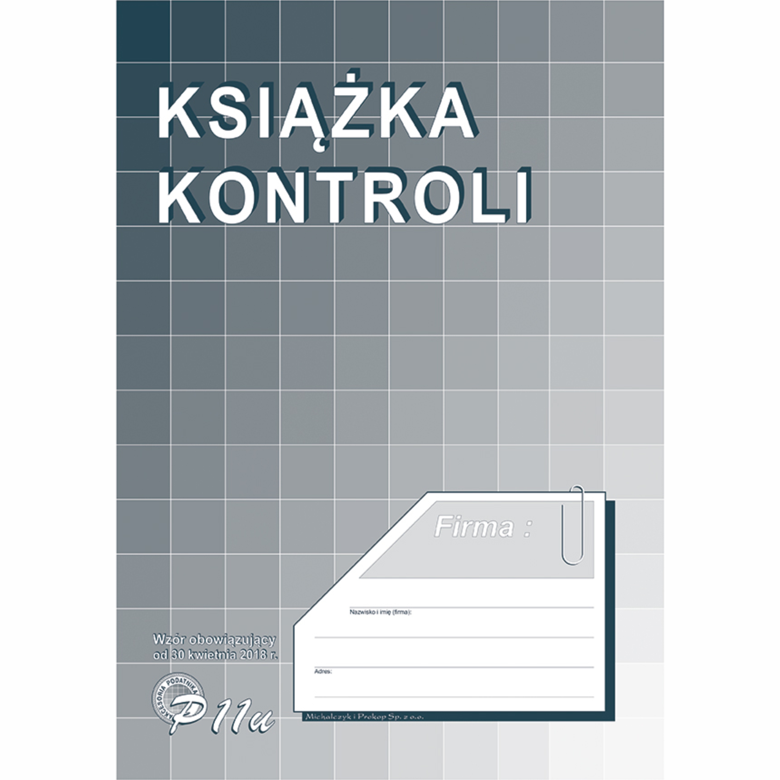 

Bloczek druk książka kontroli Mipro A4 P11