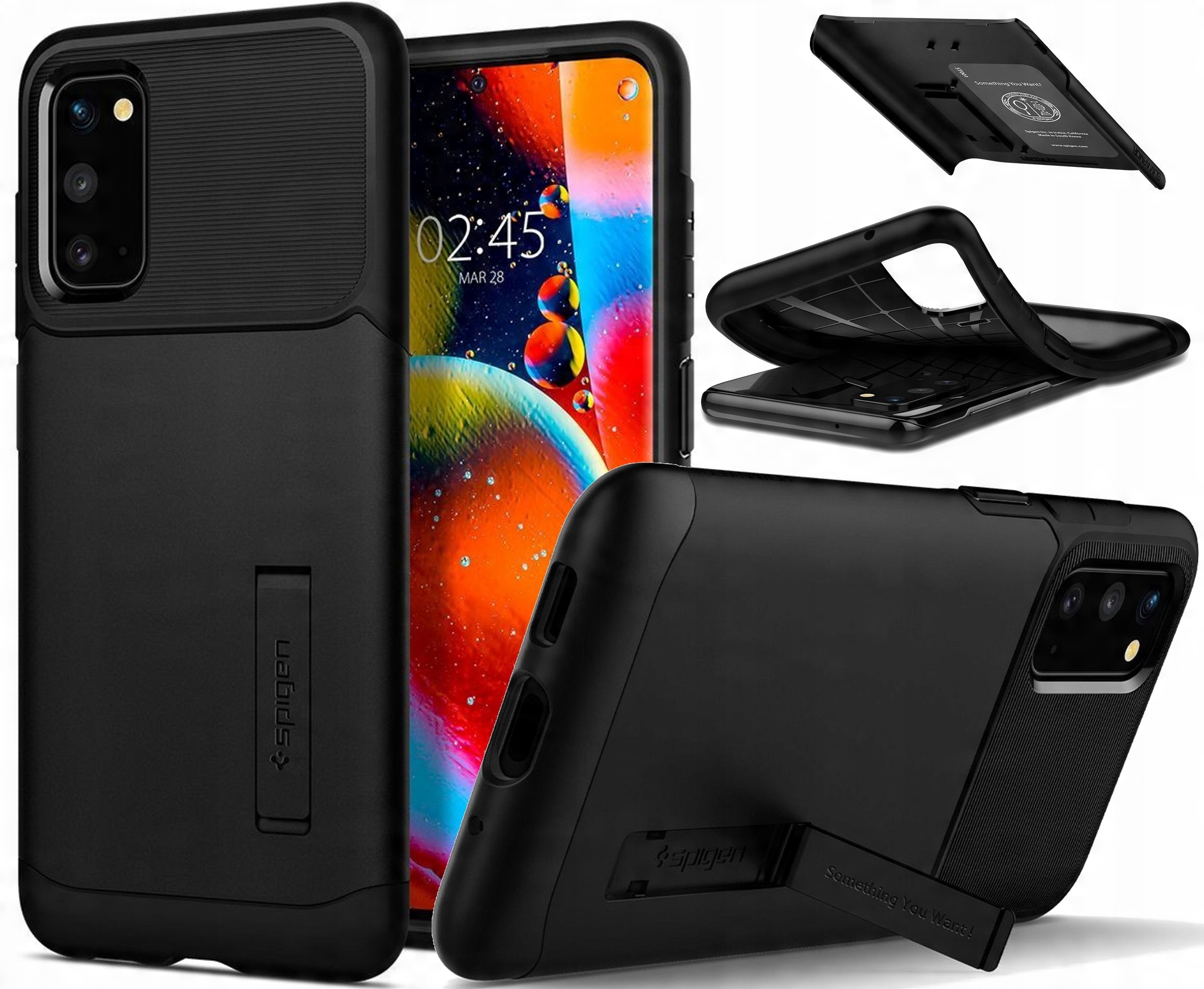 

Czarne Etui | Oryginalny Pokrowiec, Do Galaxy S20