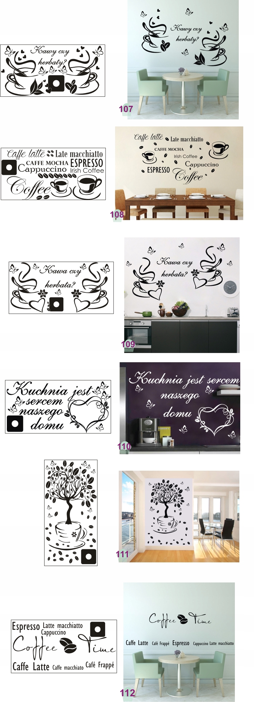 Naklejka naklejki na ściane do kuchni kawa 120x60 Marka Oracal
