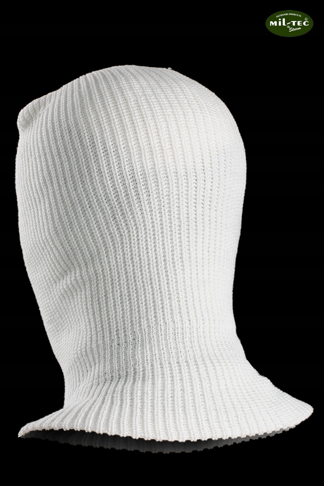 KOMINIARKA BALACLAVA - 3 Otwory / Akryl / BIAŁA Kolekcja 3-HOLE BALACLAVA