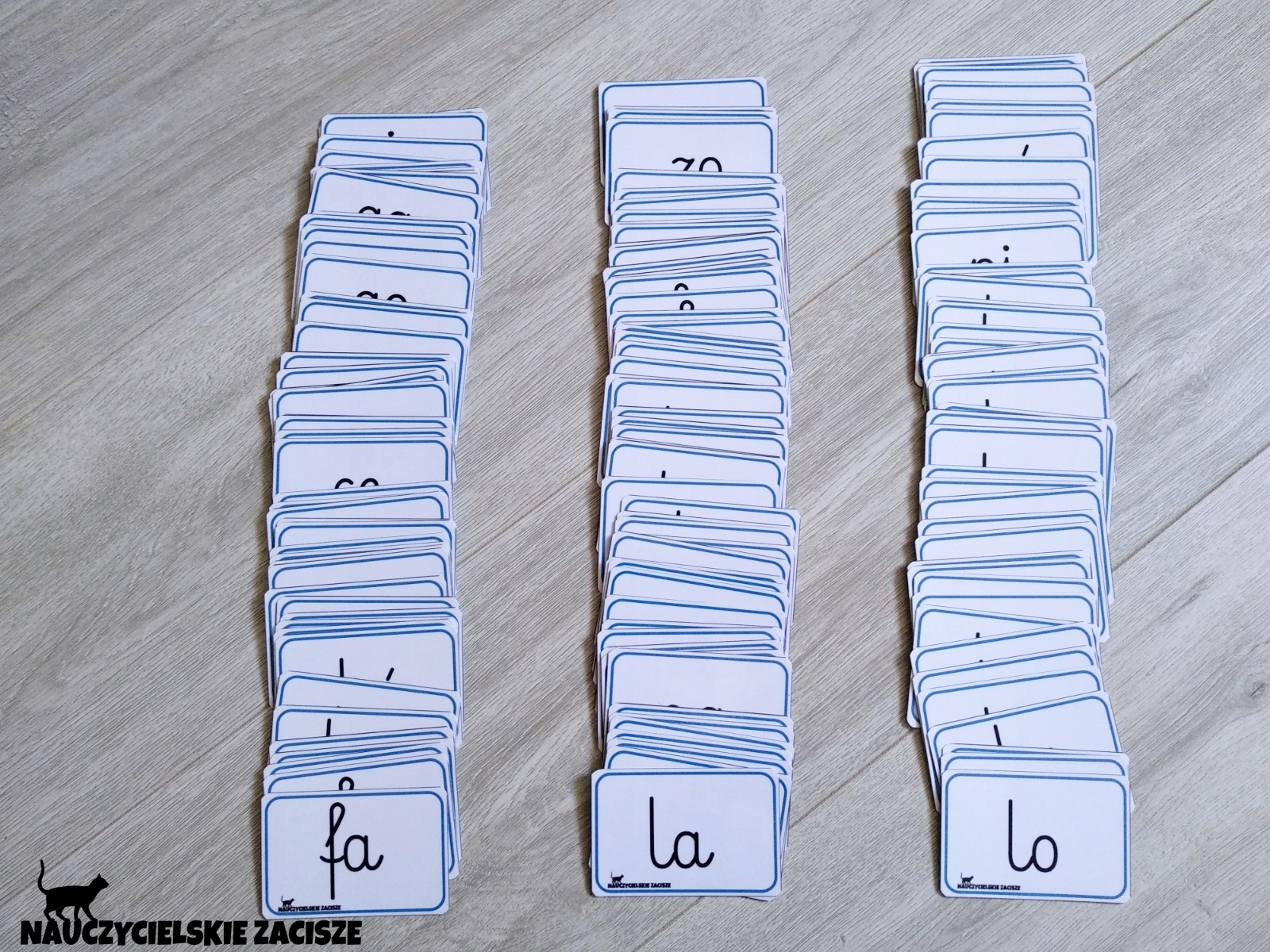 SYLABY OTWARTE | PISANE | 153 karty | 6 x 9 cm Przedmiot Edukacja wczesnoszkolna