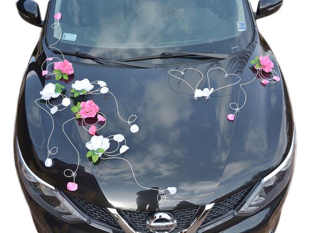 

Dekoracja samochodu ozdoby na auto do ślubu A32