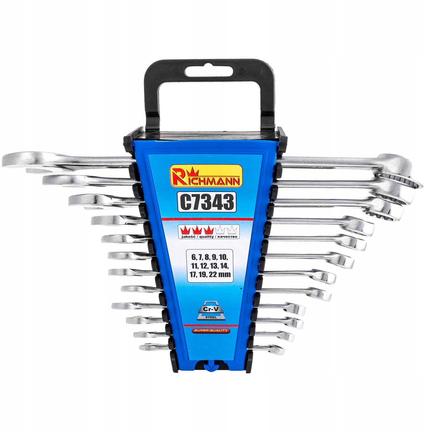 

Klucze Płasko-oczkowe Zestaw 12EL. 6-22mm C7343