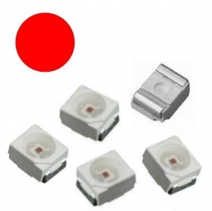 

Dioda Led Smd PLCC-2 czerwona 643nm 60mcd [1szt]