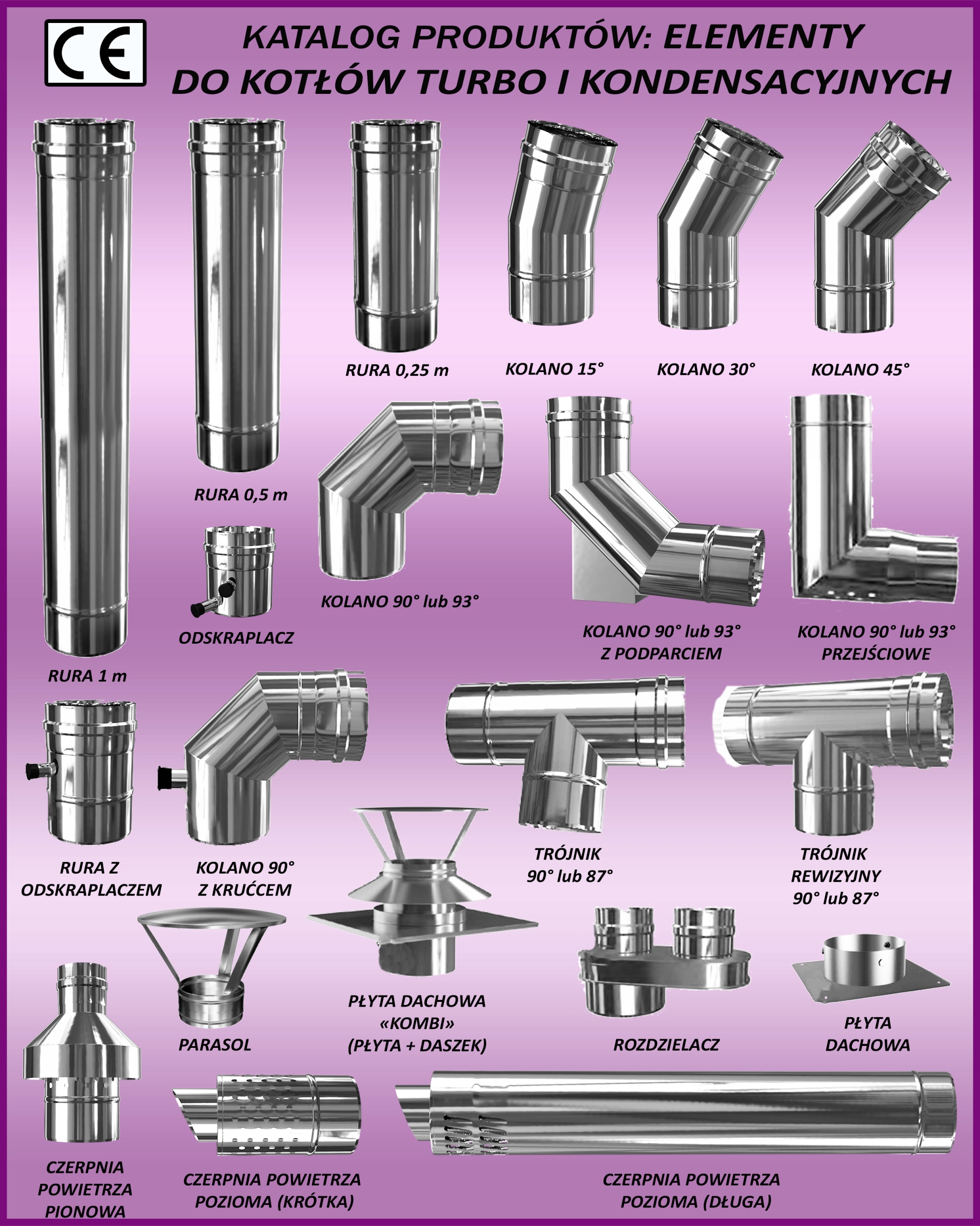 WKŁAD 1,0 mm KOMINOWY RURA 120/220 OWALNY 9,5 m mb Rodzaj wkładu Inny