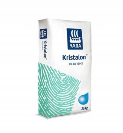 Nawóz wieloskładnikowy Yara Kristalon Zielony 18:18:18 25 Kg