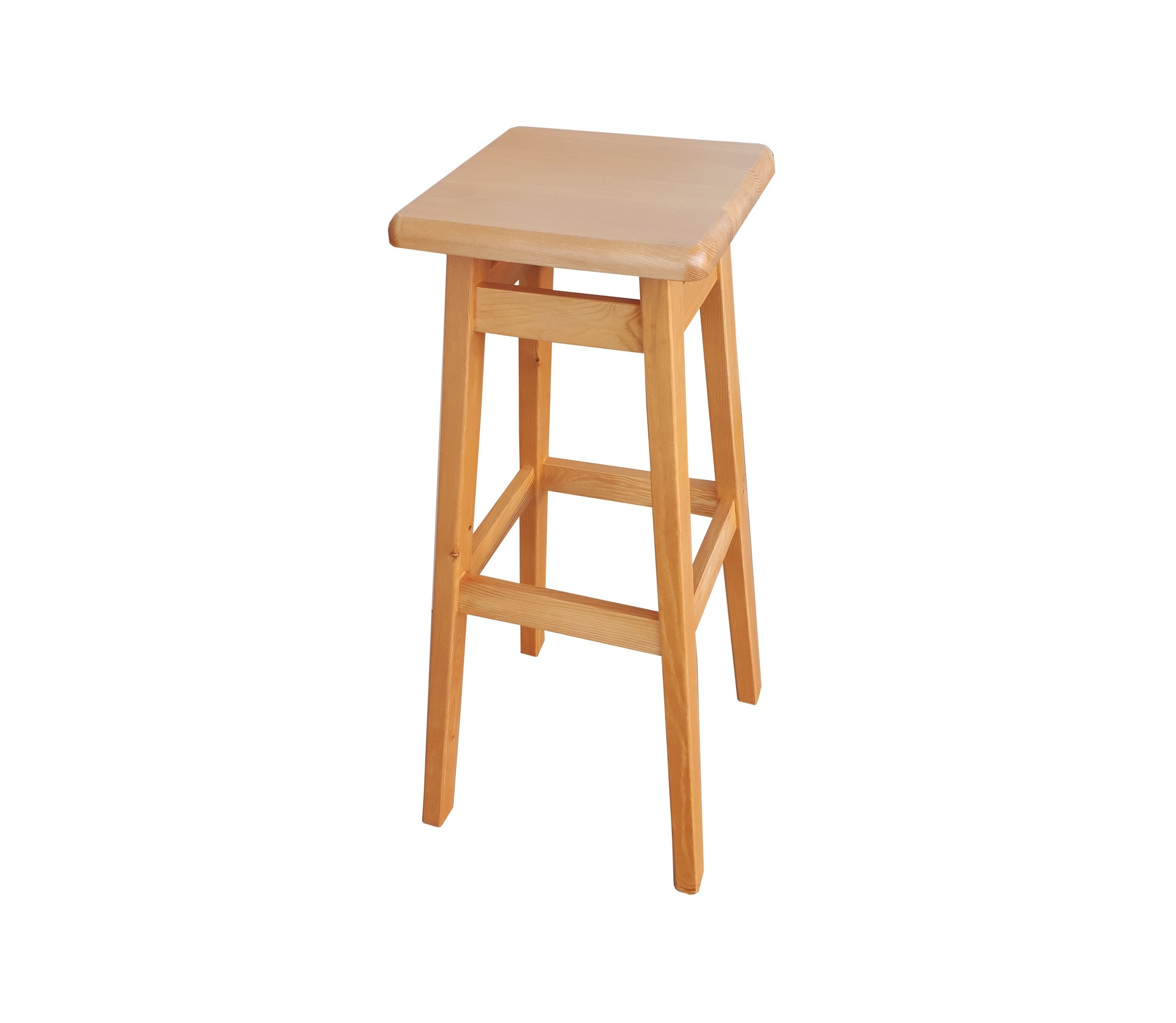 

Taboret Barowy 80 Prosty Sosnowy Hoker kolor olcha