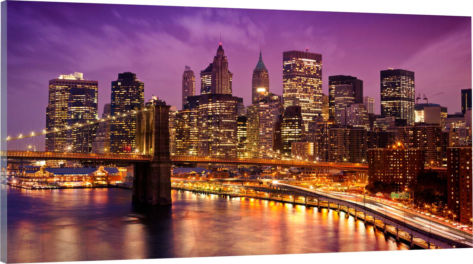

Obraz panorama do salonu sypialni Manhattan 120x60
