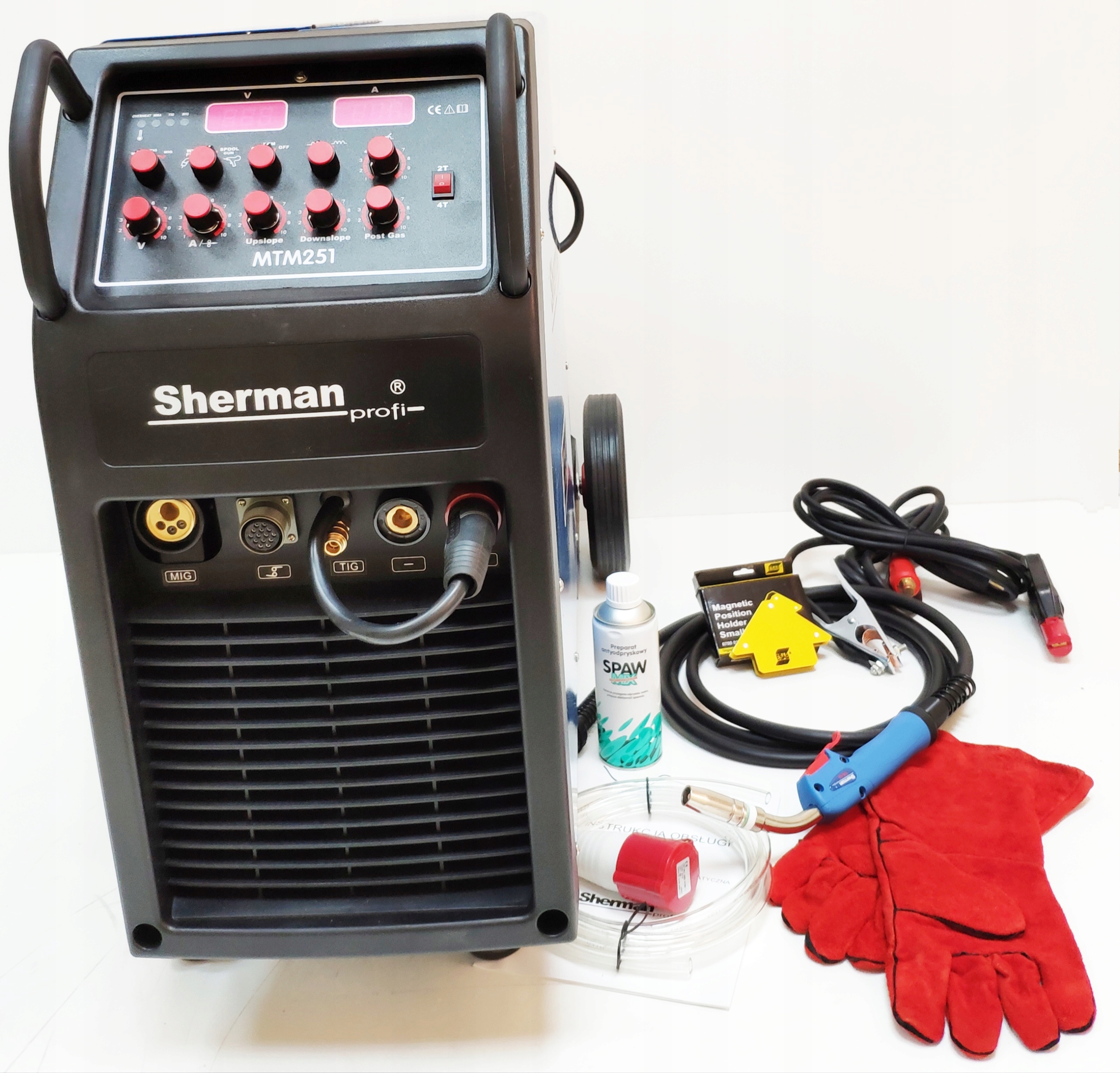 Spawarka 3w1 MIGOMAT TIG MMA 250A SHERMAN MTM 251 Marka Sherman