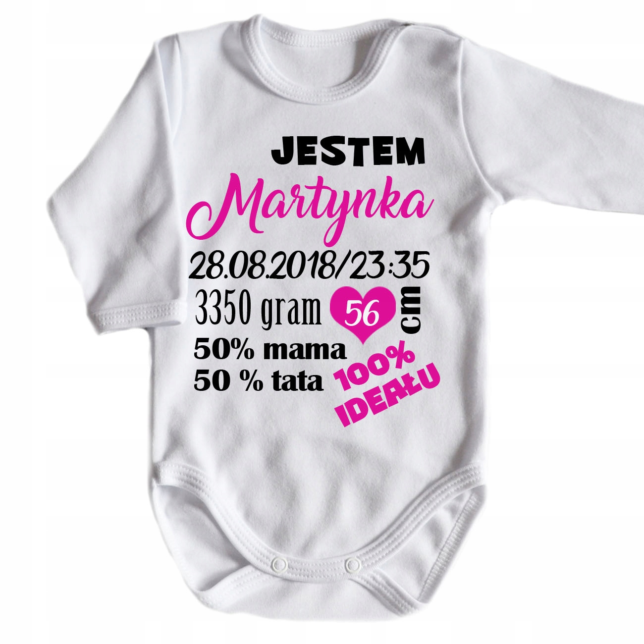 

Body niemowlęce Metryczka - Bodziaki Br-dr