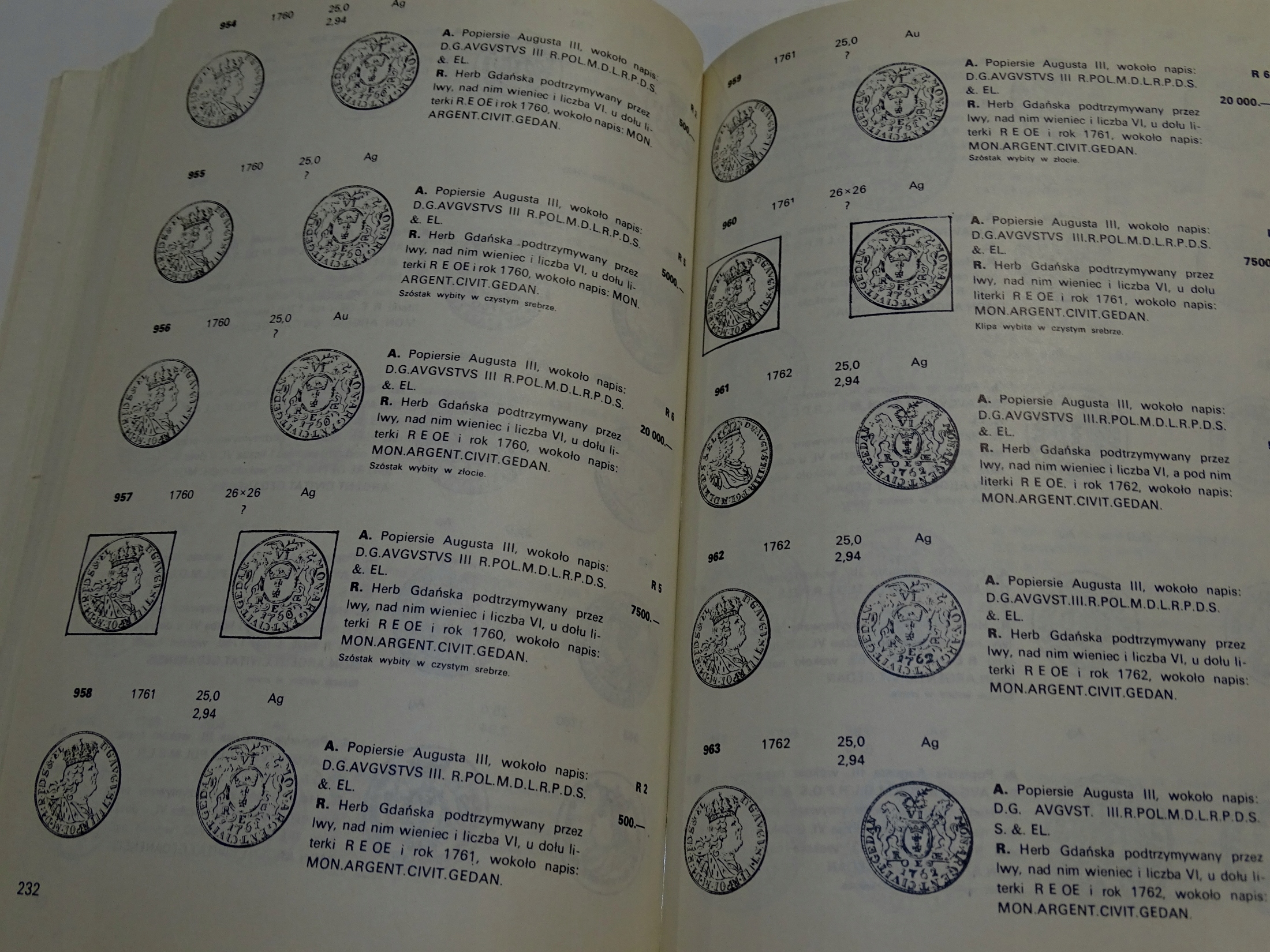 KATALOG MONET POLSKICH 1697-1763 KAMIŃSKI Rok wydania 1980