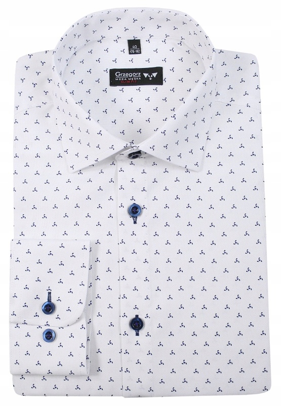 

Bawełniana Koszula-GRZEGORZ Moda Męska- 45/176-182