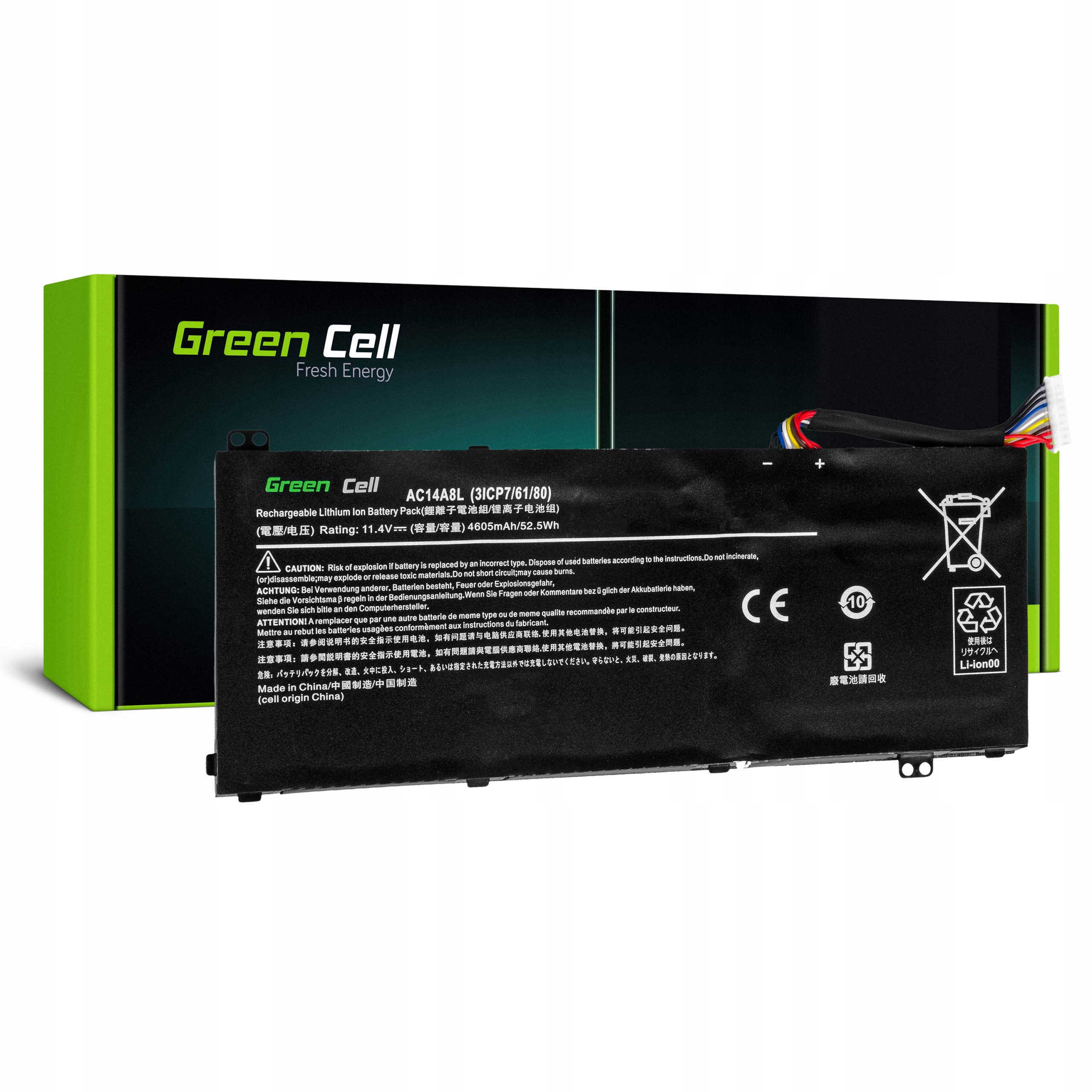 

Bateria AC14A8L AC15B7L do Acer V15 V17 Nitro VN7