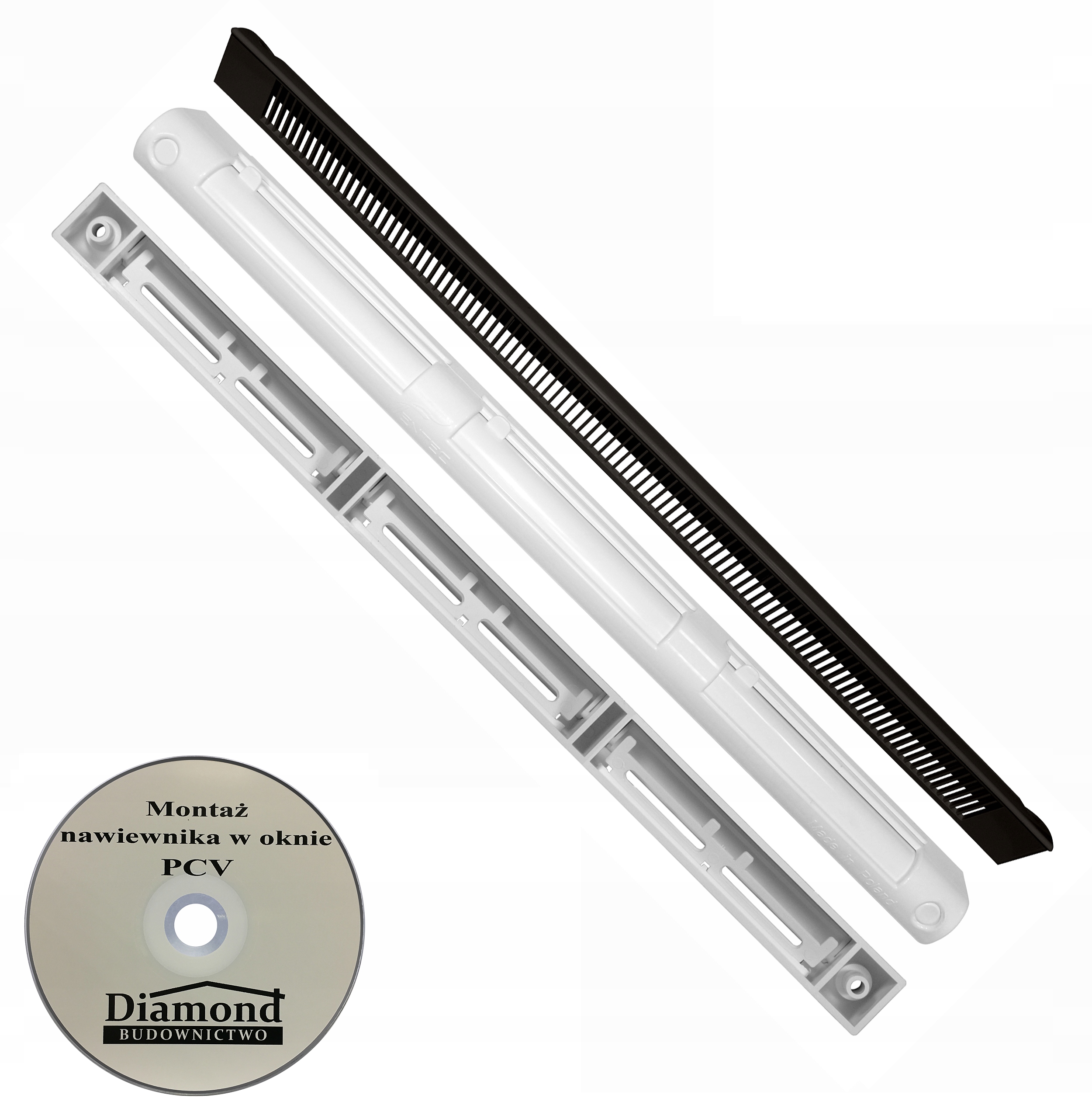 Nawiewnik do okna VENTEC VT 101 ANTRACYT/BIAŁY