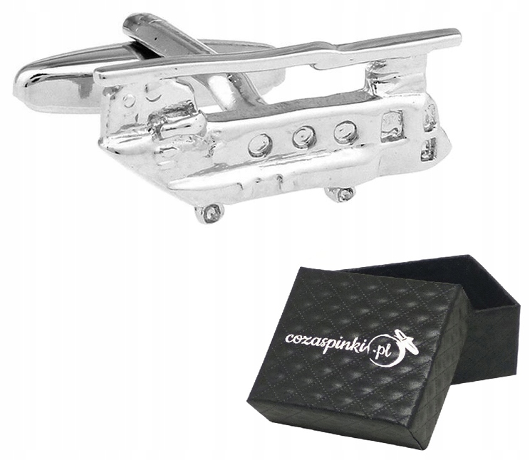 

Spinki do mankietów koszuli Helikopter + Pudełko