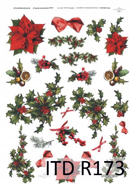 Papier Ryżowy R0173 z włoskami A4 decoupage