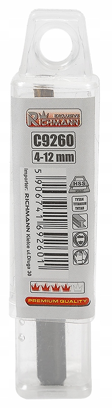

Wiertło Stopniowe Do Metalu 4-12 MM