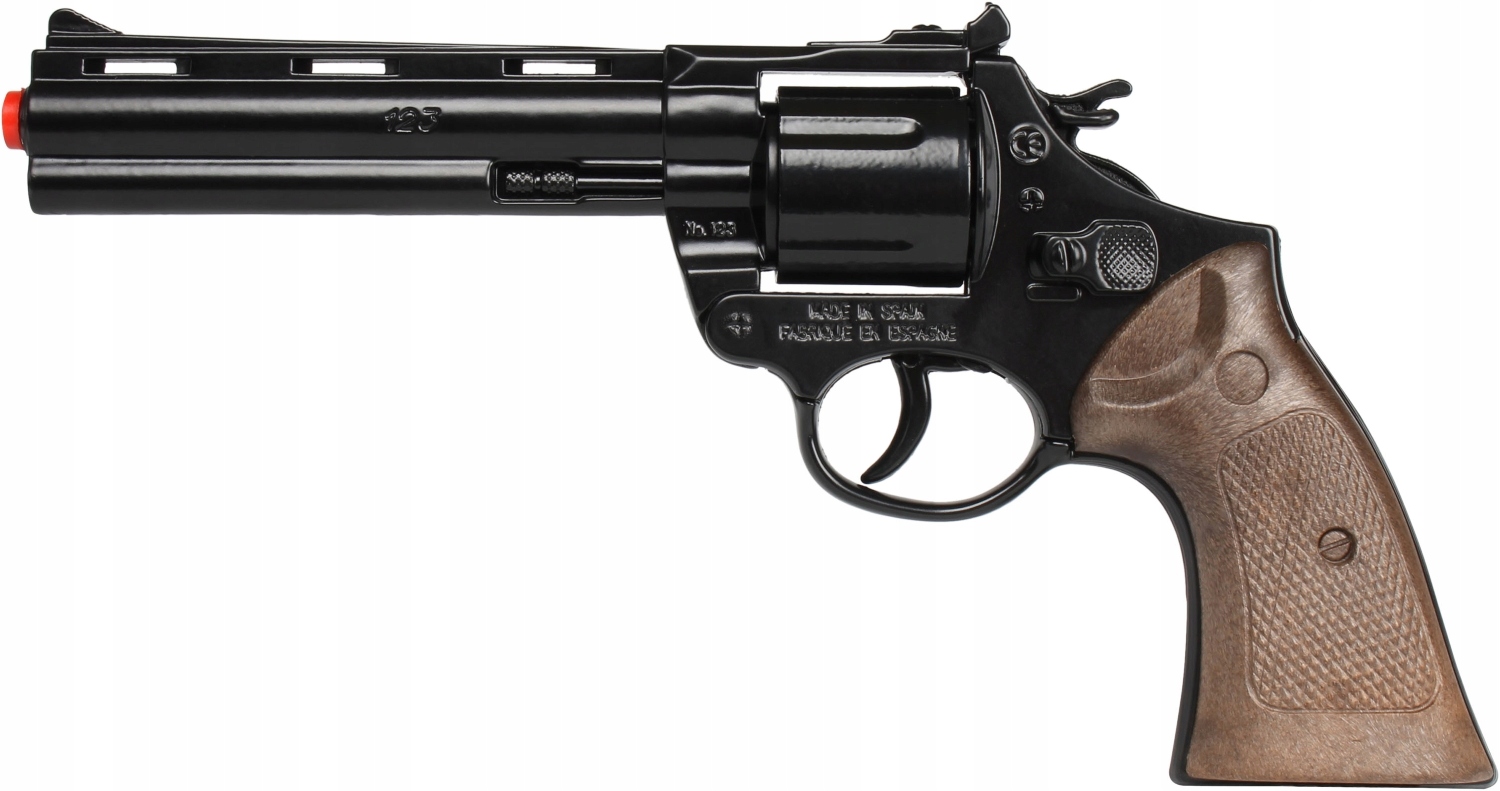 Kovový policajný revolver