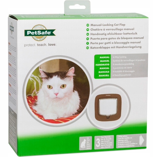 Levně Dvířka Petsafe pro kočky malého psa hnědá