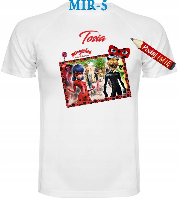 

Koszulka Miraculum imię dziecka 158-164 cm T-shirt