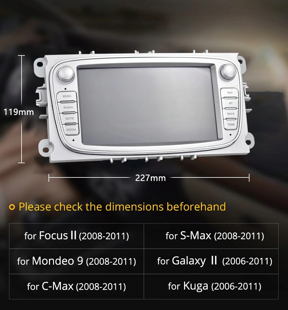 Radio Android GPS FORD Mondeo Focus Kuga PL Kod producenta AC7388