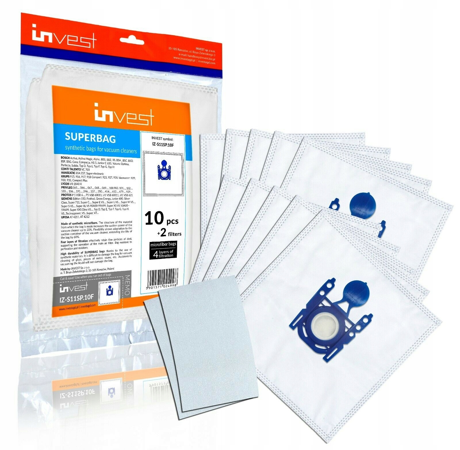 

10 Worki Do Odkurzacza Bosch Typ G G All GL30 GL20
