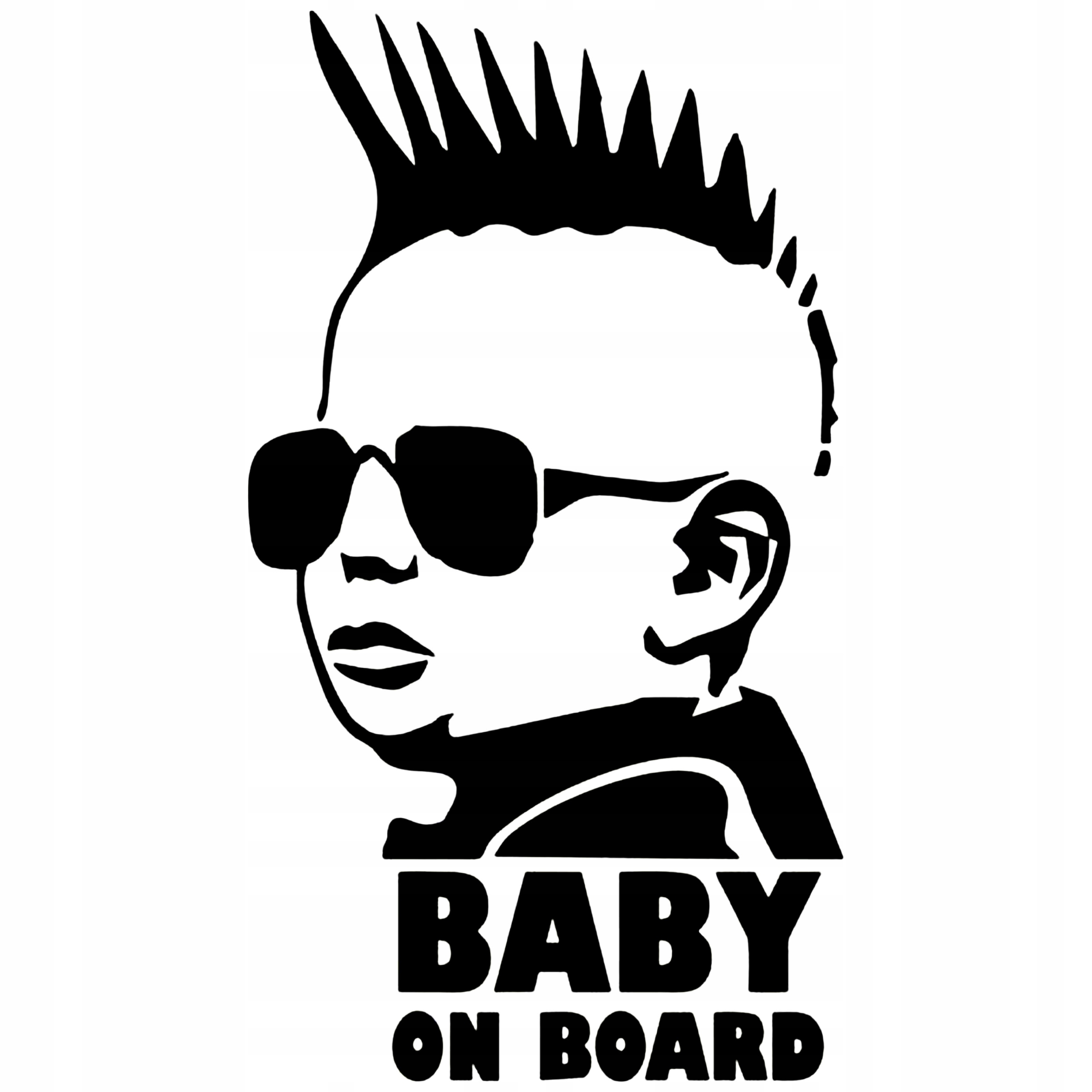 

Naklejka na samochód Baby In Car On Board 15x8cm