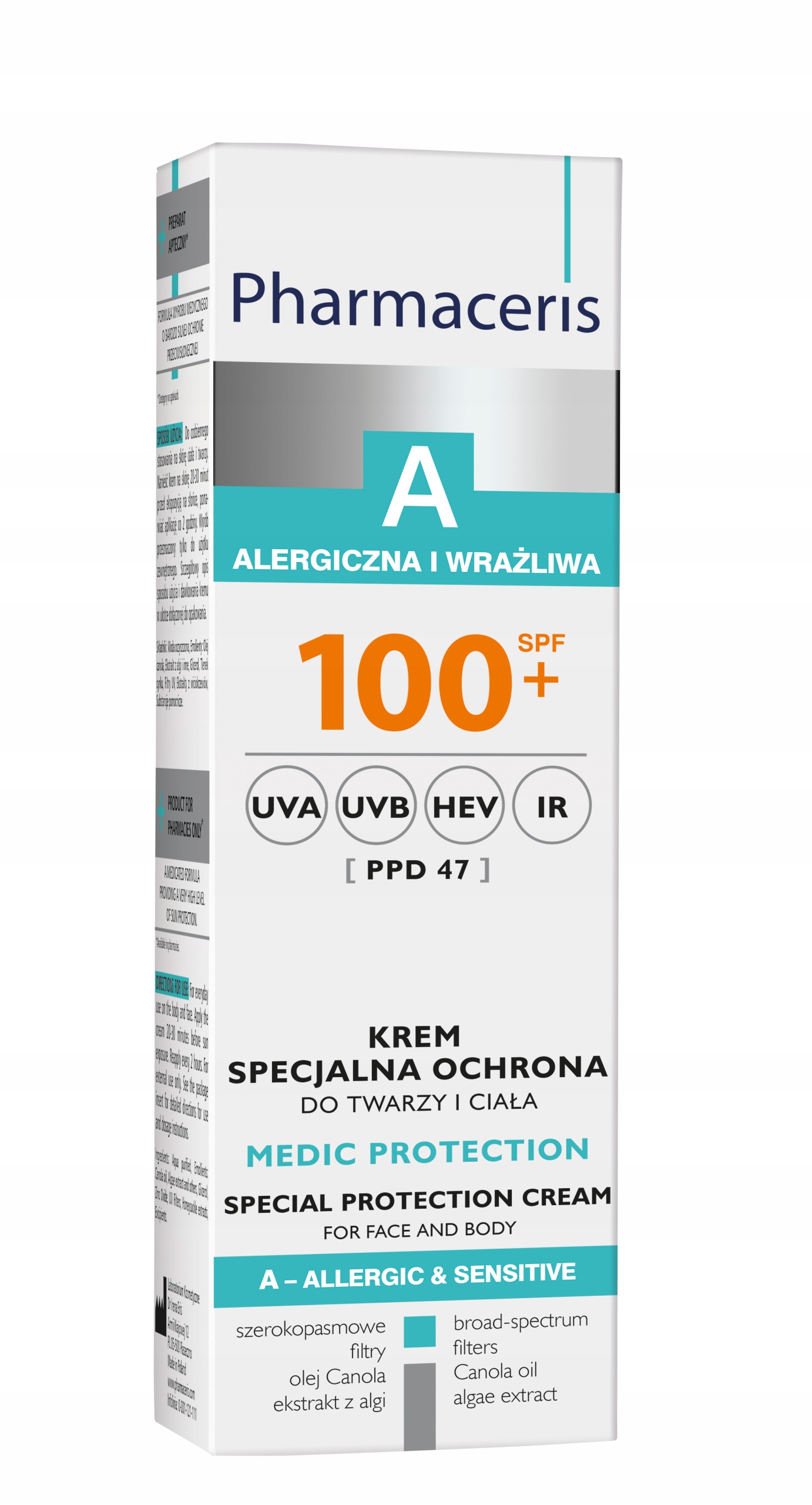 

Pharmaceris A Krem Specjalna Ochrona Spf 100 Medic