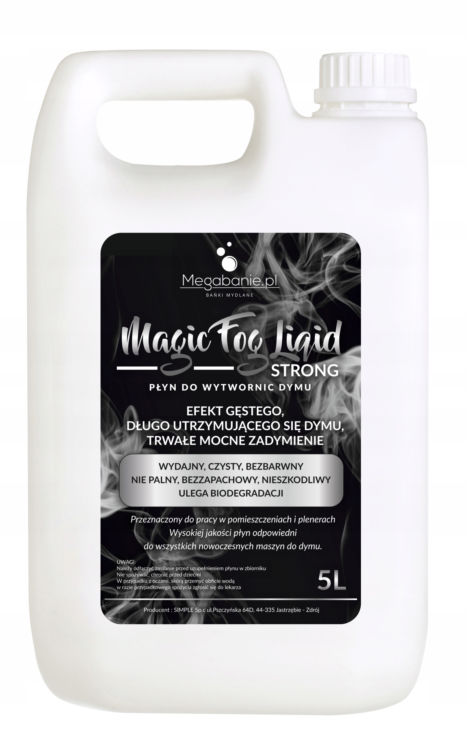 

Płyn Do Wytwornic Dymu 5L. Strong